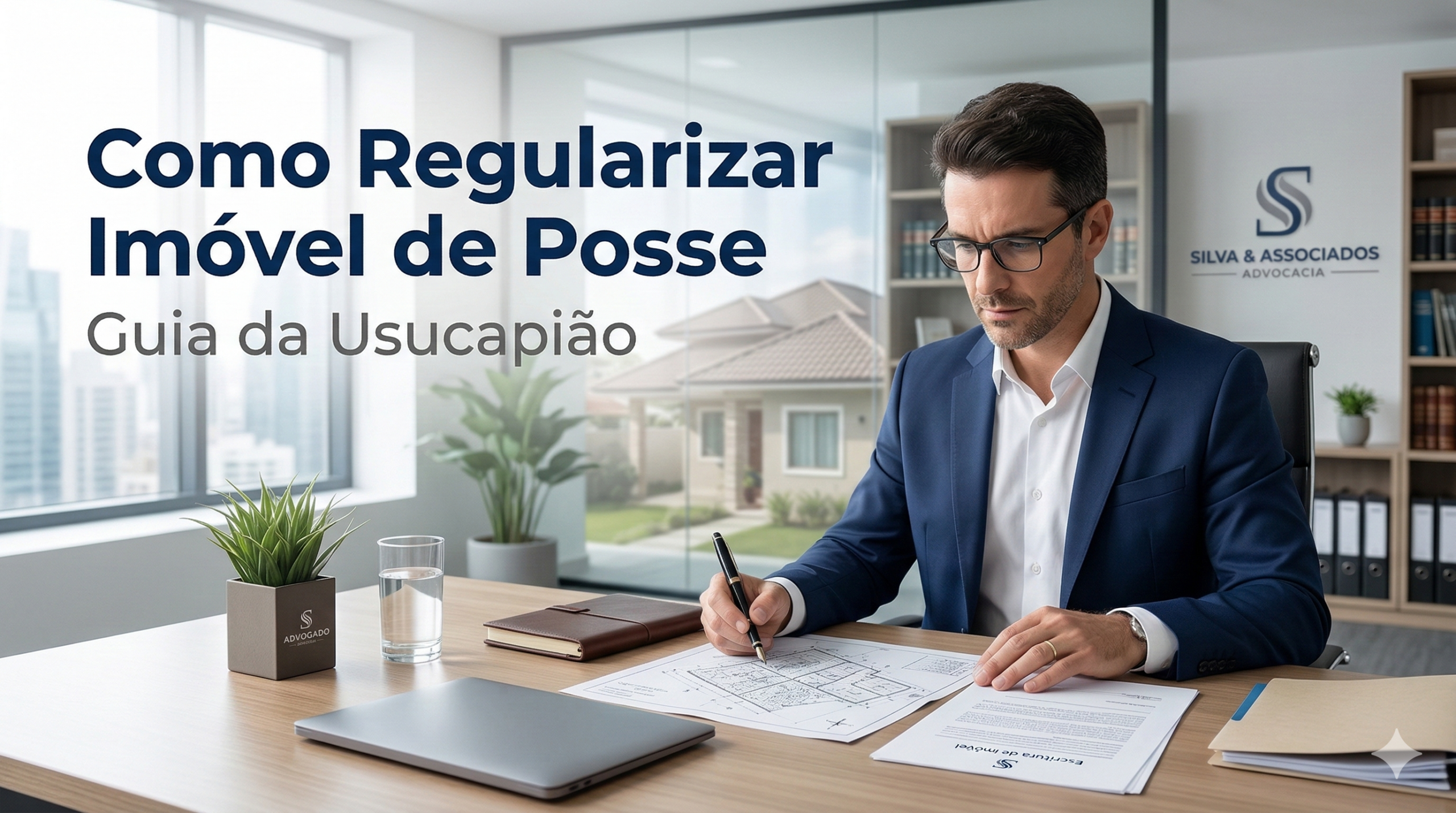 Regularização de imóvel de posse por usucapião com análise de documentos imobiliários